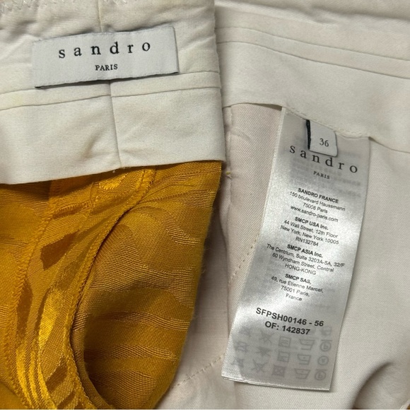 Sandro Wide Shorts In Tone-On-Tone Jacquard - Picture 6 of 8